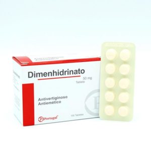 Dimenhidrinato 50mg Tableta  Requiere receta médica  X Blister