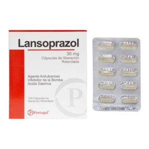 Lansoprazol 30 mg Cápsulas  Requiere receta médica X Unidad
