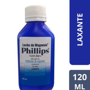 FRASCO 120 ML Leche De Magnesia 400mg/5ml Phillips Suspensión Oral