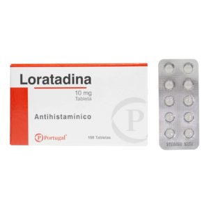 Loratadina 10mg  Requiere receta médica  X Blister