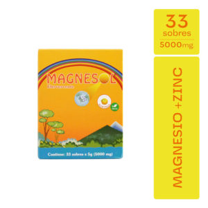 CAJA 33 UN Magnesol Polvo Efervescente, Naranja   X Unidad