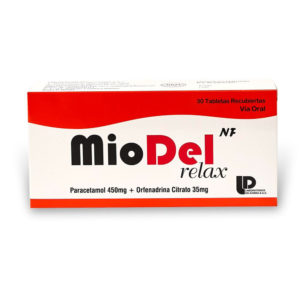 Miodel Relax NF 450mg+35mg Tableta Recubierta X Unidad Requiere receta médica