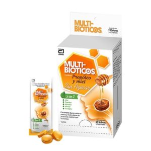 Multi-bioticos Pastilla dura con sabor a Propoleo y Miel  X Unidad