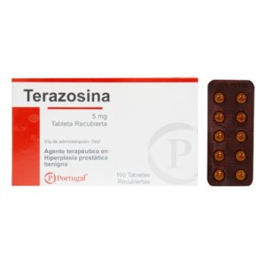 Terazosina 5 mg Tabletas recubiertas Blister x 10 Unit.
