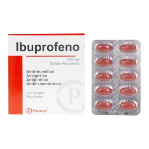 Ibuprofeno 800 mg  Requiere receta médica X Blister