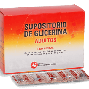 SUPOSITORIO GLICERINA ADULTO X TIRAS 5 Unidades